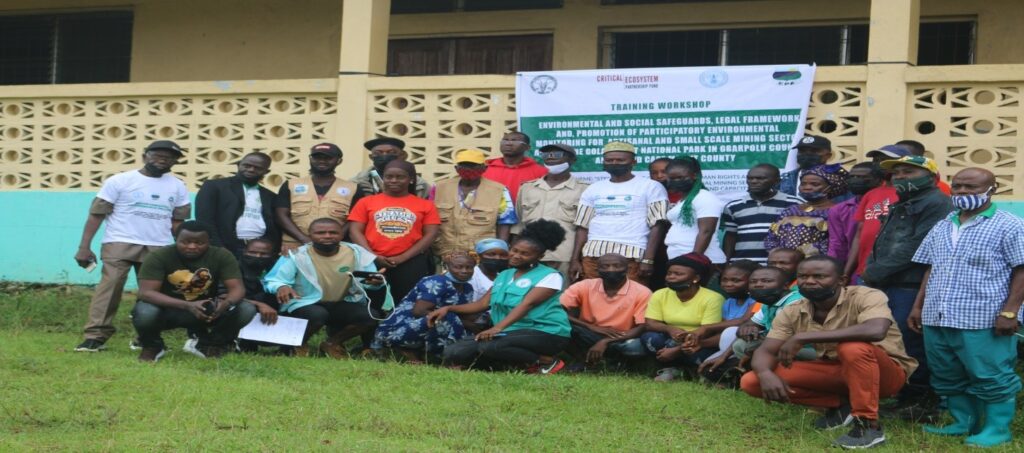 SCNL conducts two days training workshop for Artisanal and Small Scale Miners in communities around the Gola Forest Nature Park.